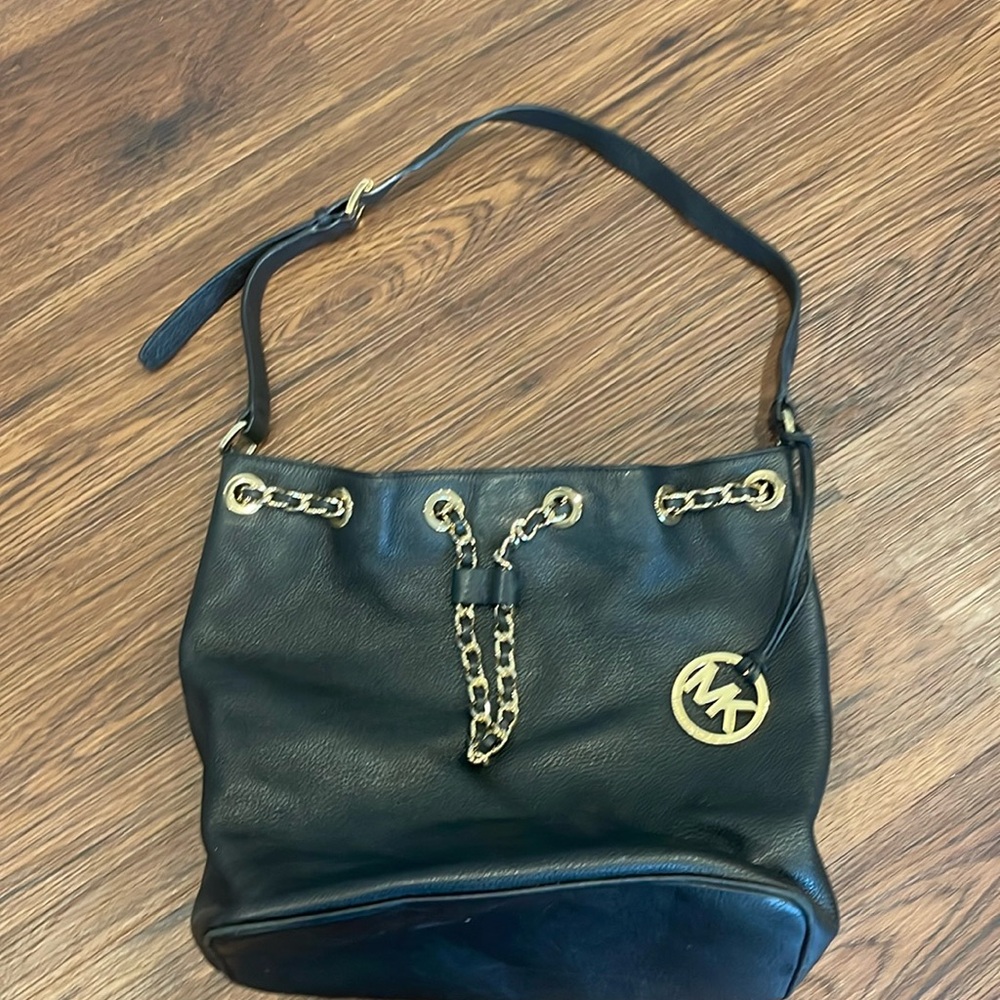 Michael Kors Black Bucket Bag